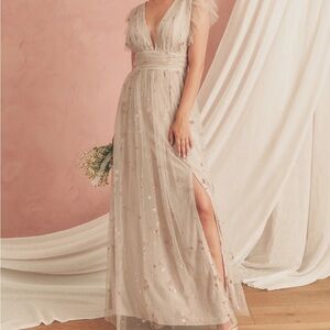 Soieblu fancy special occasion dress mauve large